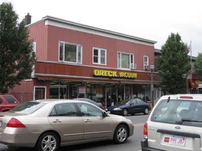 the store front view of the shop