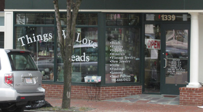 the store front from Massachusetts Ave